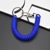 Chaveiro Retrátil Colorido de Primavera Cordão de Telefone Cordão Elástico Cartão de Refeição Brinquedo Chaveiro Anti-Perda Corda de Mola de Plástico