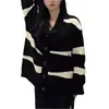 Cárdigan de punto informal con cuello en V 2026 primavera, otoño, invierno nuevo estilo japonés holgado extragrande dulce suéter abrigo para mujer