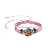 Pulsera de Cuero Unisex para Chica Cazadora de K-Pop, Pulsera de Mano Trenzada Multicapa con Cuentas Negras para Fans, Merchandising de Anime