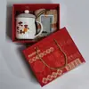 Taza de Agua de Oficina Taza de Recuerdo Taza de Imitación Esmalte Nostálgica Anticuada Pequeño Regalo Regalo de Inauguración Regalo de Boda