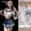 Lingerie Sexy, Uniforme JK Sexy, Roupa de Estudante Pura Tentadora e Fofa, Saia Curta, Uniforme de Marinheiro, Saia Plissada de Secretária