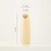 Jarrón Cerámico Beige Estilo Ins Minimalista Shumen, Pieza Decorativa de Lujo Ligero de Gama Alta para Sala de Estar Arreglo Floral Hidropónico
