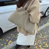 Bolso Retro Transfronterizo Debajo del Brazo para Mujer Bolso Tote de Gamuza Mate Gran Capacidad para Viajes Cotidianos Sensación de Alta Gama Bolso de Hombro Único Debajo del Brazo