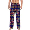 Pantalones de pijama de algodón imitación con estampado 3D, europeos y americanos, transfronterizos, casuales para el hogar, para hombre y mujer, con cordón, bolsillo lateral con solapa, pantalones para el hogar, pantalones