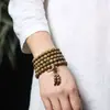 Pulseira de sândalo verde da Argentina, contas de Buda, estilo étnico retrô, para homens e mulheres, casal, pulseira de madeira de sândalo, fábrica de joias