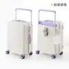 Maleta de Equipaje 20 pulgadas Ancha Maleta con Ruedas para Mujeres, Maleta de Mano Nueva con Bloques de Color, Maleta con Ruedas Pequeña Ligera de Viaje con Contraseña