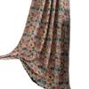 Cortina Yiman Qiyun Transparente e Impermeable Flor de Color Jacquard Fresco Pequeño Borla Cortina Decorativa de Refugio para Sala de Estar