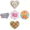 Cita Inspiradora bordado tela pegatinas estudiante bolsa decoración parche pegatinas energía positiva cara sonriente Zhang Zi pegatinas de bordado a máquina