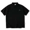 Camisa Polo de Marca Moderna Estilo Japonés para Hombre de Manga Corta de Verano Camiseta con Cuello de Solapa para Pareja Holgada de Cuello Medio Camisa Paul Moderna