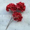 3 Mini Hortensia Copo de Nieve Hortensia Pequeña Flor de Simulación Boda Camino Boda Salón Arreglo Floral Flor Decorativa