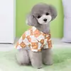 Ropa Nueva para Mascotas para Perros Pequeños: Ropa con Patrón de Tablero de Ajedrez para Perros Pomerania y Perros Tipo Teddy, Estilo Delgado Primavera/Verano, Camisa con Patrón de 23 Cuadros y Cara Sonriente