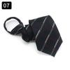 Gravata simples e conveniente sem zíper para vestido masculino moderno Business Casual Coffee Brown Tie 8CM de largura