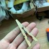 Clip de madera de loto de abedul hecho a mano, clip para fotos, archivo, mensaje, clip para ropa