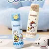 Taza térmica de doble pared de Snoopy, elegante y portátil, con popote, adecuada para niñas, niños y estudiantes para usar en la escuela, y diseñada para ser resistente a caídas