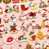 Mix 56 Gota de Natal Óleo Liga DIY Jóias Acessórios Papai Noel Boneco de Neve Sino Alce Pulseira Pingente