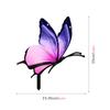 YKLU227-236 tridimensional cogumelo borboleta girassol verde planta jardim decoração ao ar livre plug-in