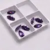 Gema Morada en Forma de Marqués, Circonita Morada-Roja en Forma de Marqués Piedra Suelta, Accesorio para Joyería con Base Puntiaguda, Piedra para Incrustar en Cara de Anillo DIY