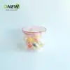 Bote redondo común para snacks de 570 ml, bote para galletas, botella de plástico transparente, bote sellado con tapa transparente, bote para alimentos