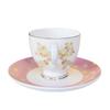 Cerámica Rosa Corazón Girly Creativo Europeo Phnom Penh Marca de Café Logo de Té de la Tarde de Oficina Taza y Platillo de Porcelana Fina