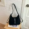 Bolsa de Ombro Única Grande Capacidade Versátil Outono/Inverno Nova para Mulheres Fashion 2026 Tendência Temperamento Transversal Dupla Ombro Casual Simples