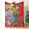 Temu Melhor Venda Transfronteiriça Cobertor de Sofá Desenho Animado Infantil Cobertor de Sesta Brinquedo de Anime Toy Story Cobertor de Flanela