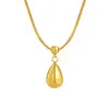 Lele Jewelry Cadena para Clavícula de Acero Inoxidable con Colgante de Gota de Agua Simple, Tendencia Ins de Nicho, Chapado en Oro, Estilo Europeo y Americano