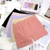Pantalones Cortos de Seguridad Anti-Exposición de Cintura Media para Mujer Sin Costuras Dos en Uno Transpirables Calzoncillos tipo bóxer para Chica Joven Pantalones Cortos de Cuatro Esquinas