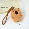 Lindo Llavero de Peluche de Capibara, Colgante de Muñeca de Cobaya Femenina, Figura 3D, Pequeño Regalo para Puestos
