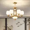 Lustre grande duplex estilo villa europeia, luminária de sala de estar, estilo retrô americano, lustre grandioso para duplex ou lobby de hotel