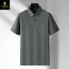 Camisa polo sin costuras para hombre de nailon-spandex, seda de hielo, manga corta, ligera, camisa de aire acondicionado, polo con cuello, uniforme de equipo para hombre, ropa de trabajo, hecho a medida