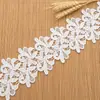 Renda de Bordado Vazado Solúvel em Água de Seda Leite 13cm para Roupas, Saias, Vestidos de Noiva, Roupas Infantis, Têxteis Domésticos, Cortinas e Bolsas