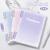Cuaderno de hojas sueltas de alto valor b5 cuaderno desmontable cuaderno simple estudiantes universitarios, estudiantes de secundaria y preparatoria estilo ins cubierta blanda más