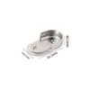 Armario Hierro Engrosado Decoración del Hogar Accesorios de Ferretería Barra para Ropa de Armario Soporte Fijo Tubo para Ropa Soporte para Ropa Base de Brida para Barra de Ropa