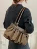 Nuevo Bolso de Hombro Plisado Minimalista de Diseño Nicho Estilo Coreano Otoño 2026, Bolso Exquisito de Moda Único para el Viaje Diario