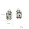 Qk211 Trae Riqueza y Tesoro, Aceite Goteando, Colgante de Paz y Alegría, Accesorios de Joyería de Aleación de Zinc para DIY Kc24