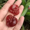 Pendente de Buda de Ágata Branca Natural Atacado, Pingente de Buda da Felicidade de Calcedônia Amarela Cristal de Gelo, Pingente de Buda Maitreya Multicolorido para Mulheres