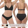 Conjunto de Lingerie Zhanrun Cross-Border Br15 Ds03 Sutiã Feminino Sem Costura Sem Aro Copo Triângulo Canelado Calcinha