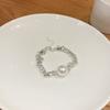 Plata Quebrada Varios Dos Retro Irregular Collar de Perlas Moda Femenina Elegante Estilo Frío Cadena para Clavícula Accesorios de Alta Calidad