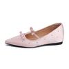 Sapatos Rasteirinhas Femininas com Elevação Interna, Bico Fino com Laço, Sapatos Femininos Elegantes, Solas Macias, Pés Sem Cansaço, Rebites, Mary Jane
