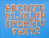 Parches bordados de letras en inglés de colores de venta caliente transfronteriza al por mayor, parches bordados por computadora para decoración de ropa y sombreros