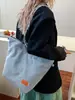 Bolso de Tote Estilo Minimalista para Mujer, Bolso Cubo de Gran Capacidad para Estudiantes, Bolso de Hombro Portátil Ligero de Nicho para el Viaje Diario