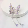 Pinza para el Cabello de Mariposa con Flor Móvil para Niños, Pinza Súper de Hada para Cabello Roto de Bebé, Adorno para la Cabeza, Niña Pequeña Liu