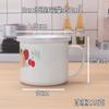 Tazón de Fideos Instantáneos Esmaltado con Tapa, Bol Grande para Sopa, Bol para Arroz, Vajilla, Tazón Antiguo para Fideos, Dormitorio de Estudiantes, Tazón Grande para Fideos Instantáneos, Tarro para Verduras