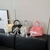 Bolso Bowling Satchel Estilo Coreano para Mujer 2025 Nueva Moda Bolso Almohada Simple Versátil Casual de Hombro Cruzado