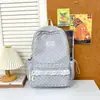 2026 Nuevo Mochila Linda con Estampado de Estrellas de Encaje de Alto Valor para Estudiantes de Secundaria y Preparatoria Gran Capacidad Estilo Coreano Bolsa de Doble Hombro