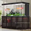 Aquário Estilo Industrial Sala de Estar Filtro de Fundo Grande Sem Troca de Água Vidro Ultra-Branco Tanque de Criação de Arowana Koi 2026 Novo Modelo