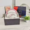 Conjunto de Jantar Europeu Transfronteiriço em Porcelana de Osso Levemente Luxuoso para Uma Pessoa com Senso de Cerimônia, Louça de Alto Valor para Uso Doméstico, Pratos, Xícaras e Pires, Atacado para Presente