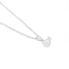 Luo Chen Serie Oceánica Collar Colgante de Ballena Lindo y Compacto Diseño Creativo de Nicho Joyería de Cadena para Clavícula Estilo Europeo y Americano