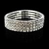 Pulsera de cuerda elástica de diamantes completos de venta caliente transfronteriza para mujer estilo coreano todo-partido famosa en la red pulsera de diamantes de imitación BLINGBLING joyería