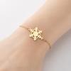 Europeo y Americano invierno Nueva Moda Regalo de Navidad moda al por mayor colgante de copo de nieve personalizado pulsera para mujer para combinar con todo